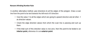 Nonzero Winding Number Rule
 