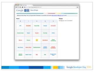 Developer DayGoogle 2010
 