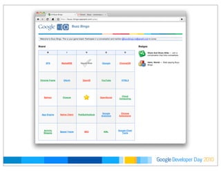 Developer DayGoogle 2010
 