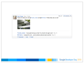 Developer DayGoogle 2010
 