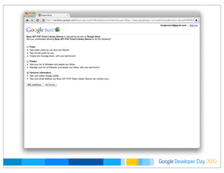 Developer DayGoogle 2010
 