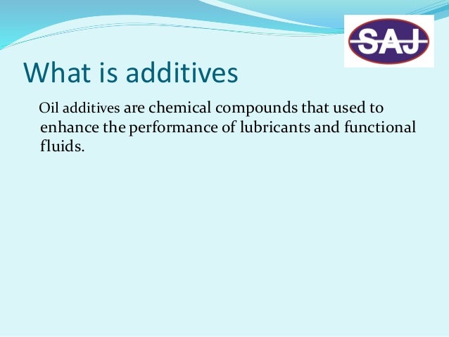 Lubricants blending with additives
 