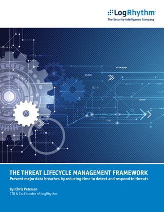THE THREAT LIFECYCLE MANAGEMENT FRAMEWORK
Prevent major data breaches by reducing time to detect and respond to threats
By: Chris Petersen
CTO & Co-Founder of LogRhythm
 