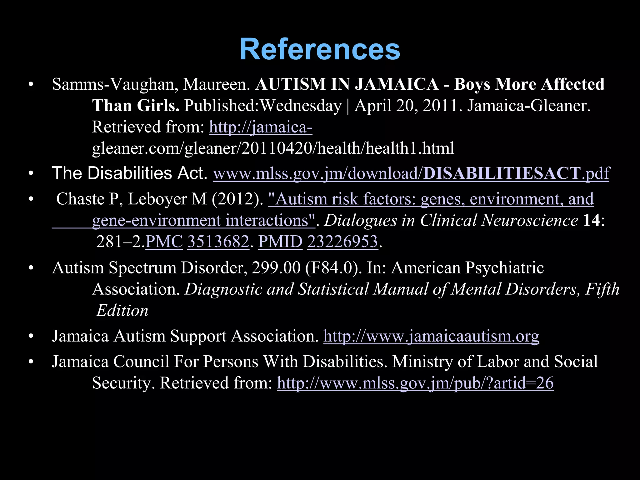 Presentation on Autism | PPTX