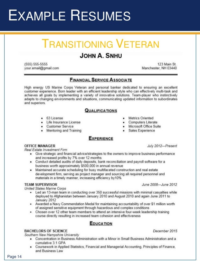 military transition resumes