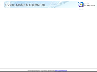 Hinode Proprietary and Confidential Information | http://www.hinode.in
Product Design & Engineering
 