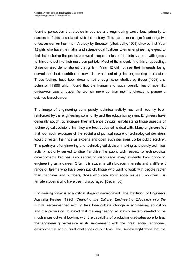 High School Argumentative Essay Topics In Addition The Study At Brown University Example Of Essay With Thesis Statement also English Essay Topics For College Students Gender Dynamics Engineering Classroom Burrowes Mphil Essay On Science And Religion