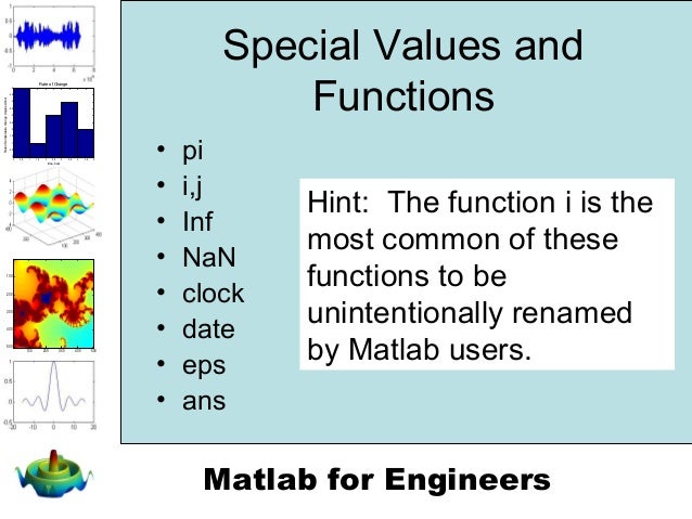 elementary math functions in matlab