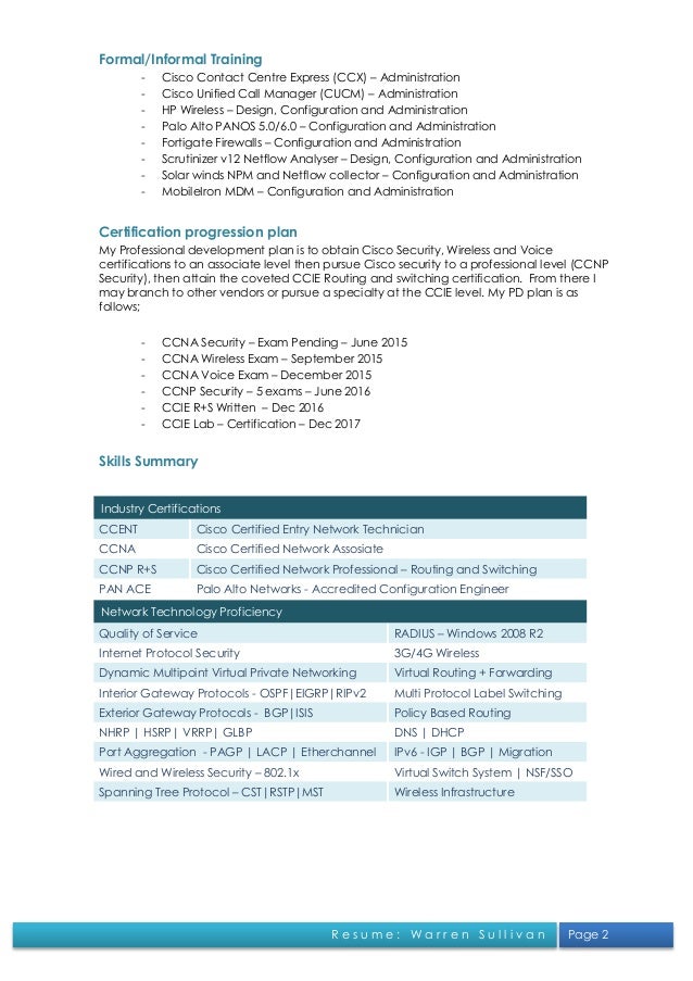 resume ccnp ccnp resumes