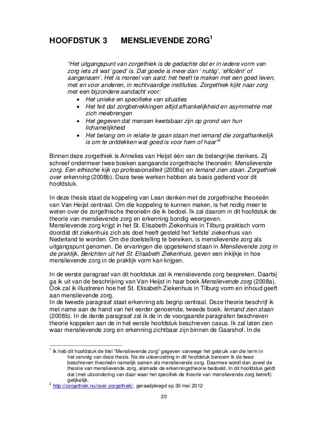 Master thesis lean