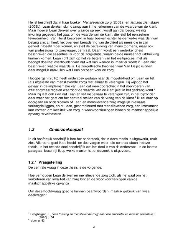 Master thesis lean