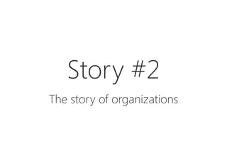 Story #2

The story of organizations
 