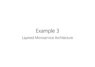 Example 3

Layered Microservice Architecture
 