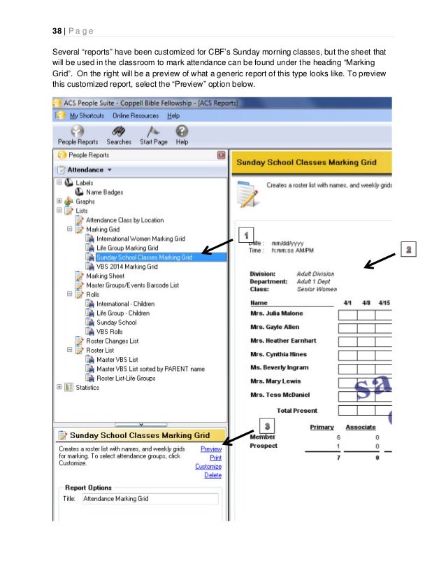 ACS Checkpoint Documentation for CBF