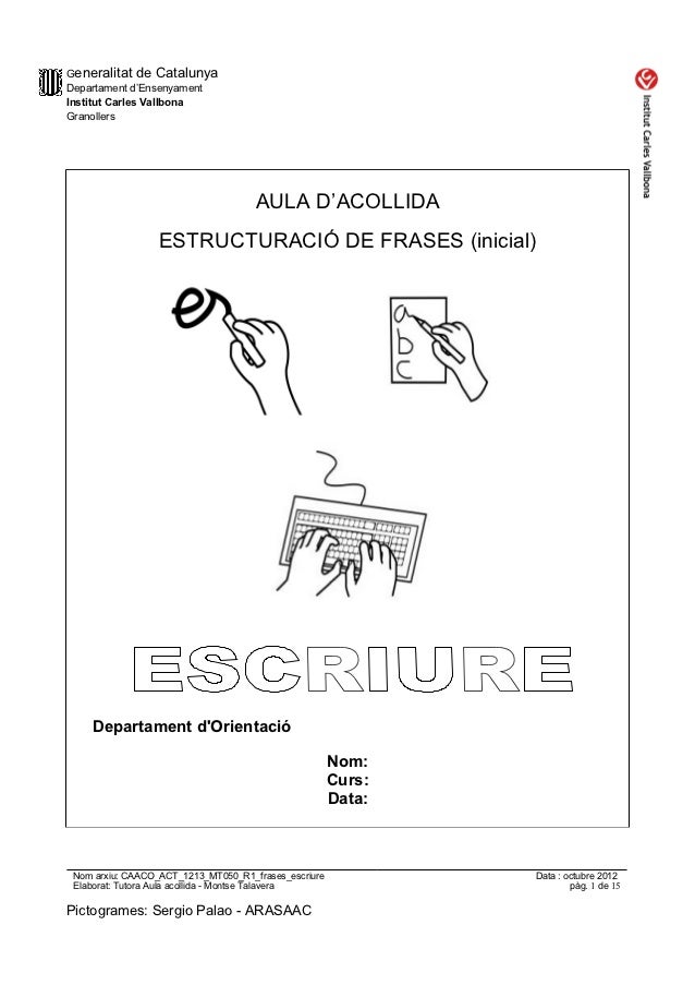 Generalitat de CatalunyaDepartament d’EnsenyamentInstitut Carles VallbonaGranollers AU...
