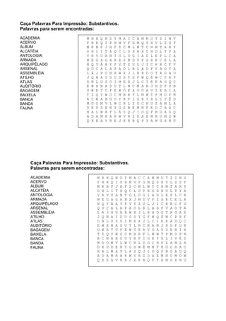 adjectives - Imprimir Caça Palavras, PDF