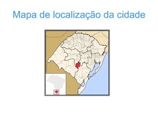 Mapa de localização da cidade 