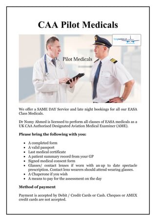 Caa 11 Form.pdf Caa pilot medical | PDF
