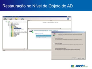 Restauração no Nível de Objeto do AD
 