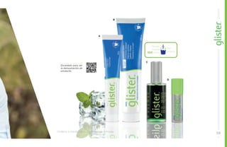 Rinde 
hasta 
100 usos 
por 
botella 
B 
C 
A 
D 
Escanéalo para ver 
la demostración de 
producto. 
Ordena a través de tu Empresario Amway. 59 
 