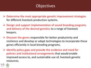 ILRI’s Livestock Genetics Program - LiveGene