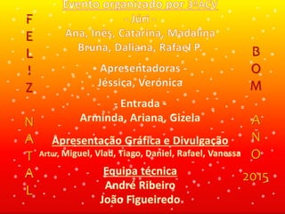 F
E
L
I
Z
N
A
T
A
L
B
O
M
A
N
O
2015
 