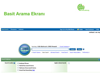 Basit Arama Ekranı
 