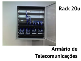 Rack 20u




      Armário de
Telecomunicações
 