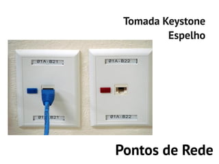 Tomada Keystone
         Espelho




Pontos de Rede
 