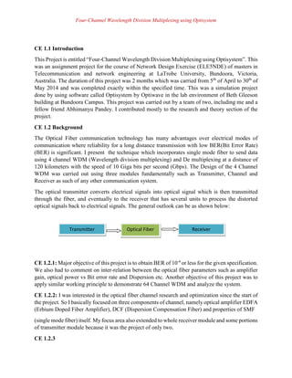 Wavelength Division Multiplexing summary | PDF
