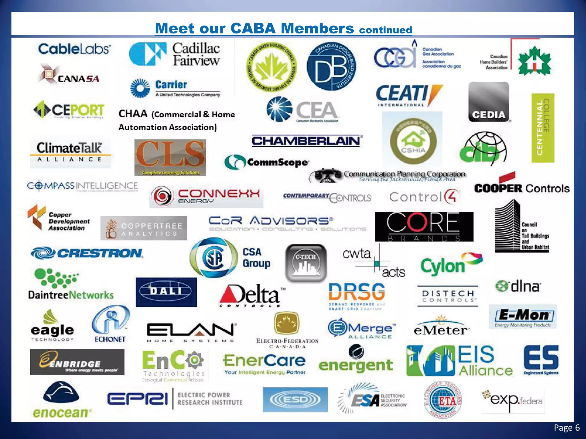 Meet our CABA Members continued Page 6 
 