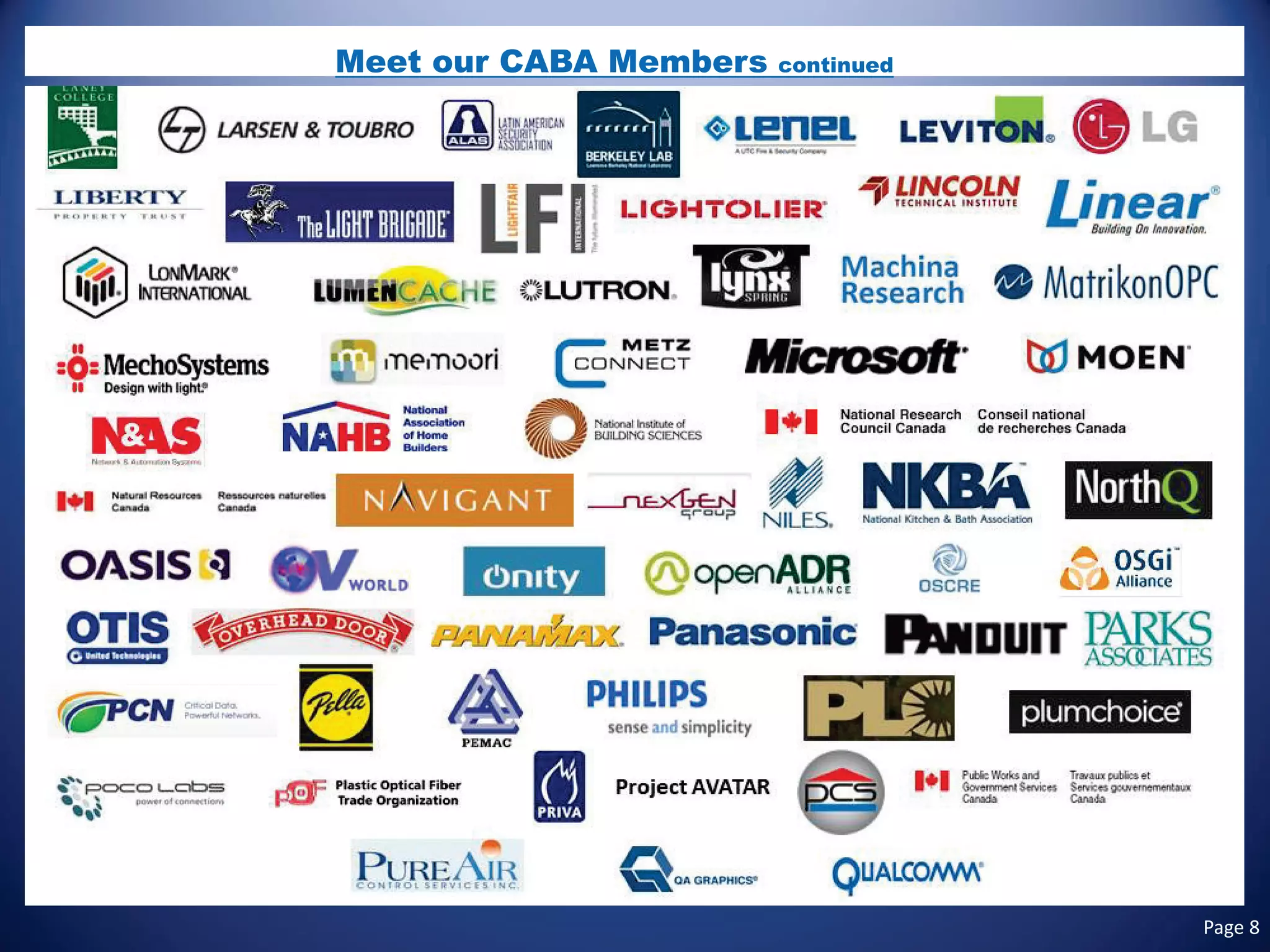 Meet our CABA Members continued Page 8 
 