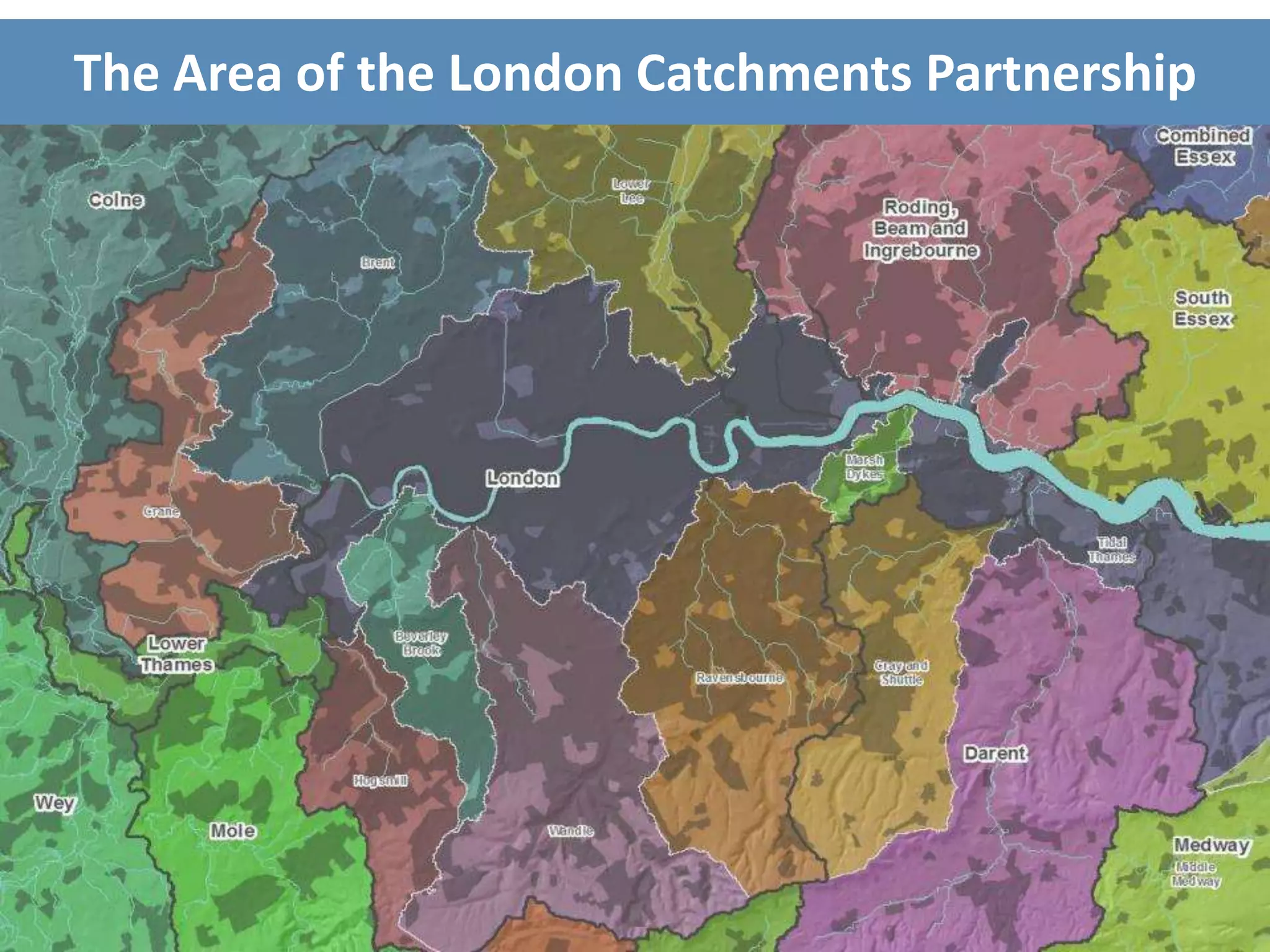 The Area of the London Catchments Partnership
 