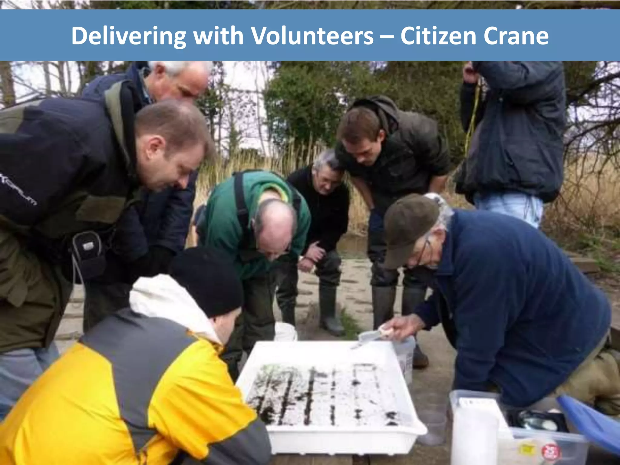 Delivering with Volunteers – Citizen Crane
 