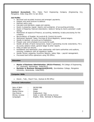 SALIM CV | DOCX