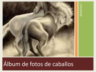 30/04/2012
Álbum de fotos de caballos
 