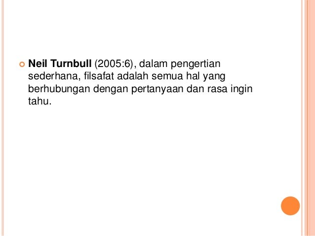 Cabang cabang filsafat dan dasar pengetahuan