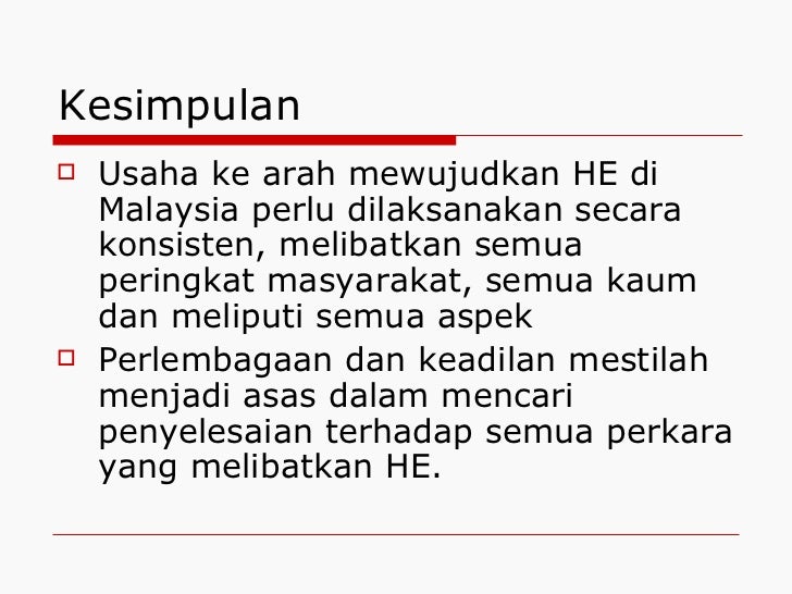 Cabaran hubungan etnik di malaysia