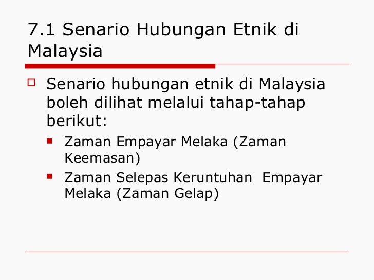 Cabaran Hubungan Etnik Di Malaysia