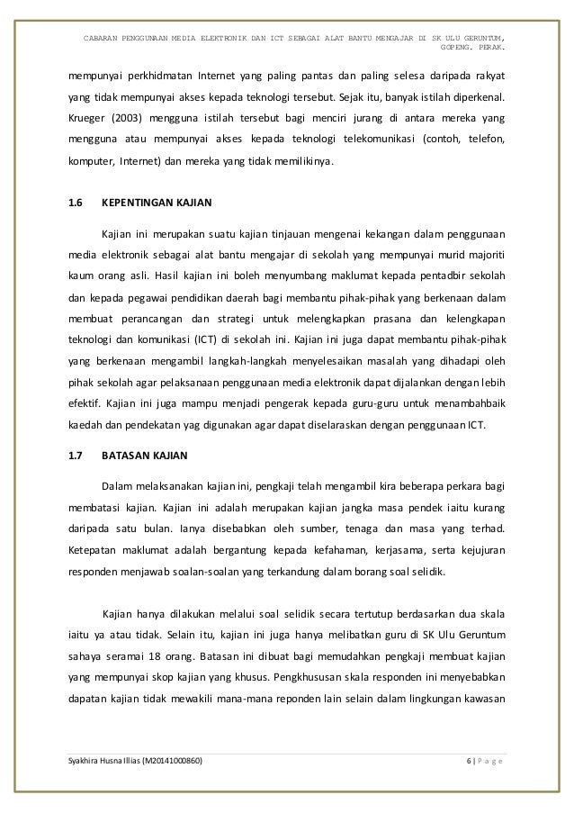 Cabaran penggunaan media elektronik sebagai alat bantu 