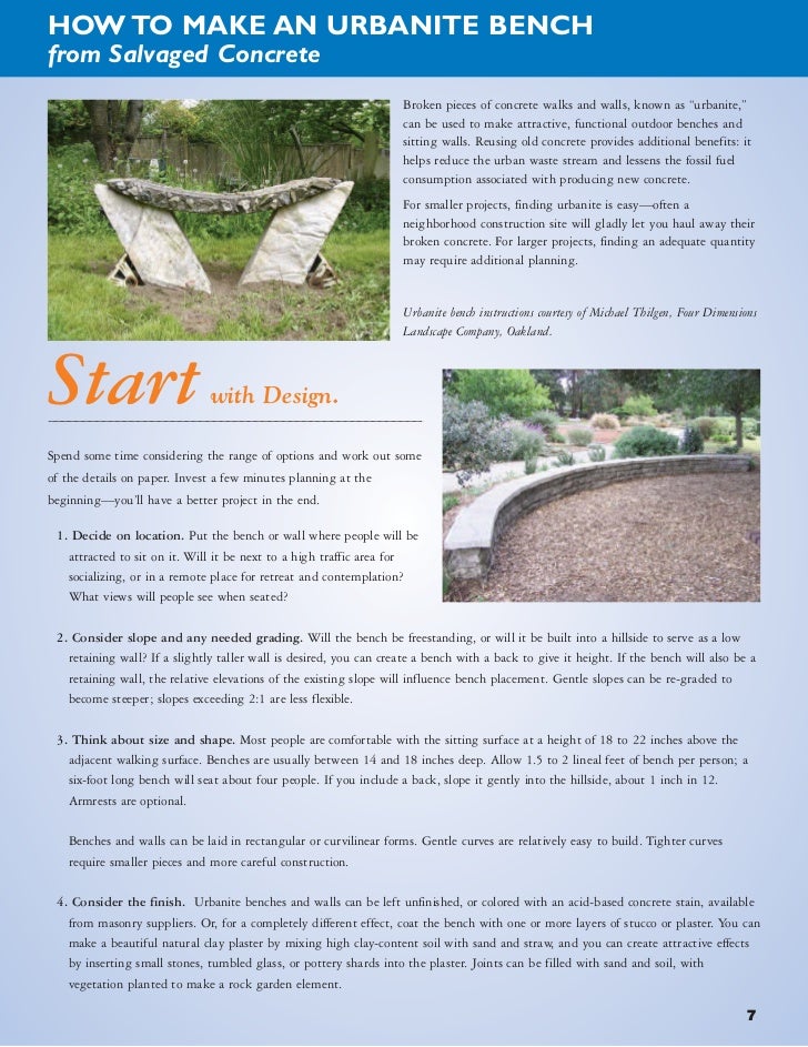 Ca Bay Friendly Landscaping Guide To Recycled Content And Salvaged M