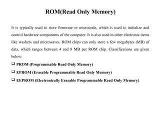 Rom Component Store Comprehensive Overview of Computer Storage Devices and Optimization ...
