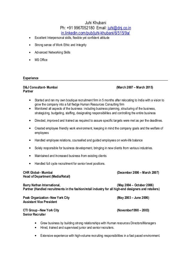 networking skills list for resumes