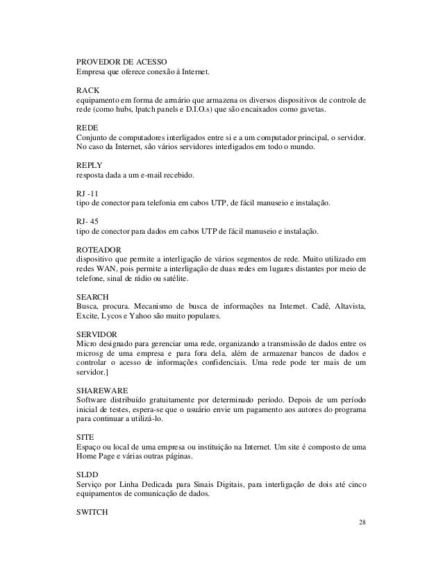 Cabeamentos e conectores