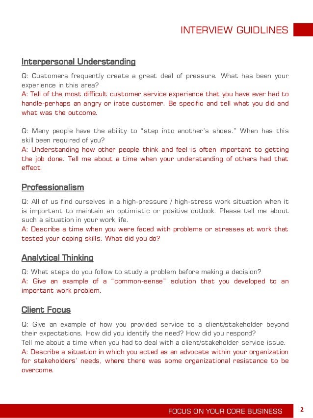 interview questions difficult situation