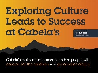 Exploring Culture Leads to Success at Cabela's