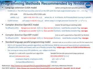 NASA Advanced Supercomputing (NAS) Division - Programming and Building ...