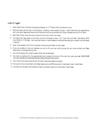 ryanair Cabin crew roster