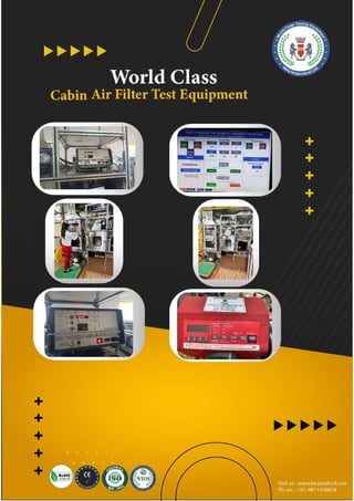 ISO 11155 Part- 1 and Part- 2 Cabin Air Filter Test Equipments. | PDF
