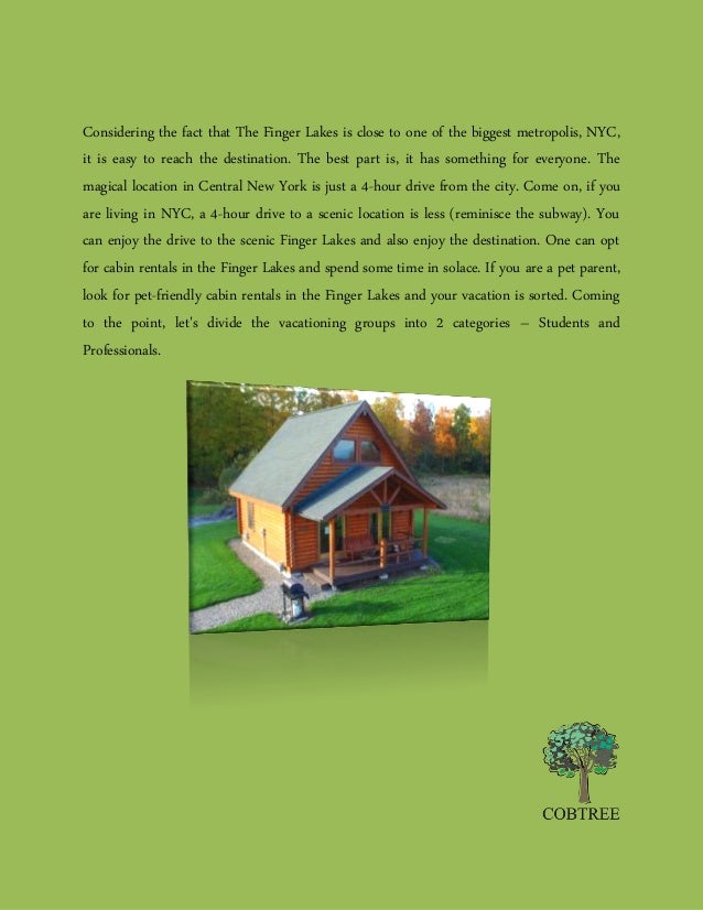 Cabin Rentals Finger Lakes Cobtree Com